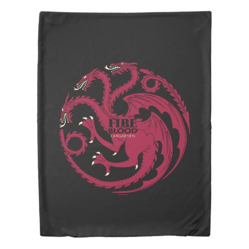 Targaryen Sigil _ Fire  Blood Duvet Cover