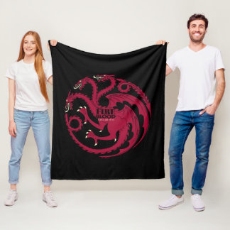 Targaryen Sigil - Fire & Blood Fleece Blanket