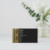 Target Abstrct 3D fractal Business Card (Standing Front)
