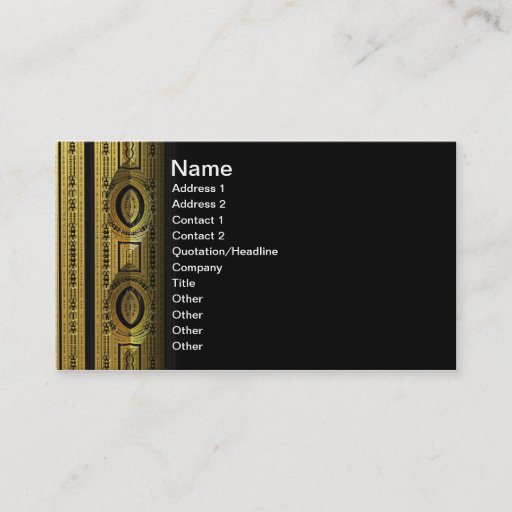 Customizable Target Abstrct 3D fractal Business Card Template