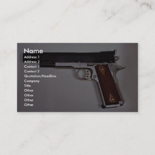 Target air pistol business card