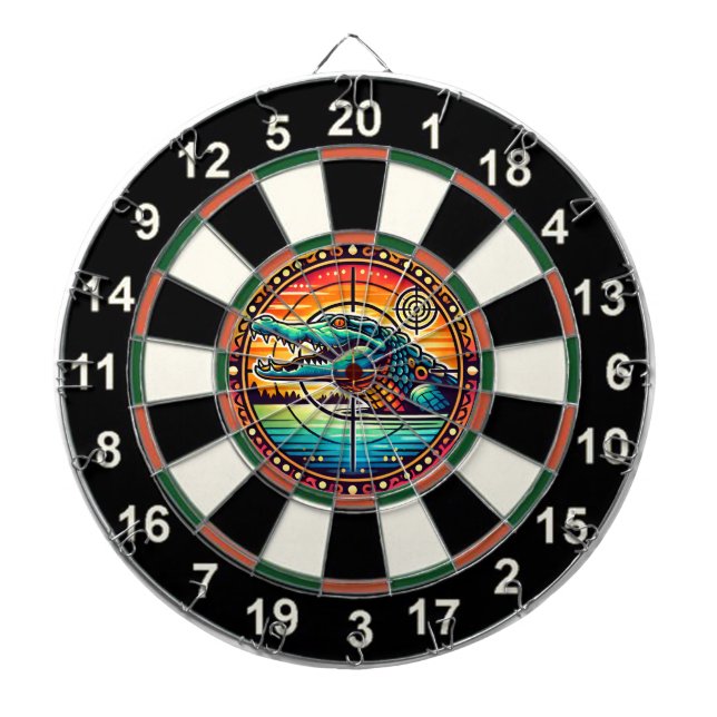 Target Art: Crocodile Lake Focus Dart Board (Front)