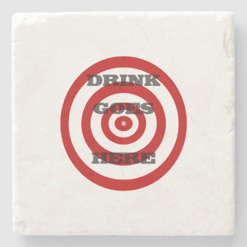 Target Bullseye Stone Coaster