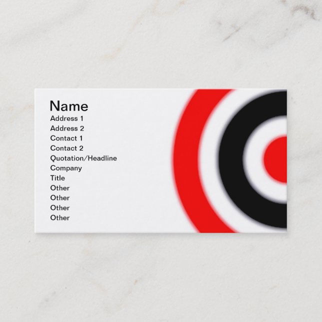 Target Business Card (Front)