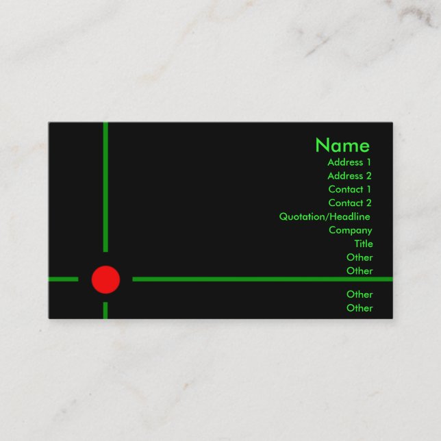 Target Business Card (Front)