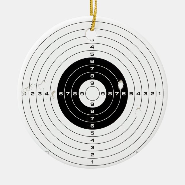 Target Ceramic Ornament (Front)