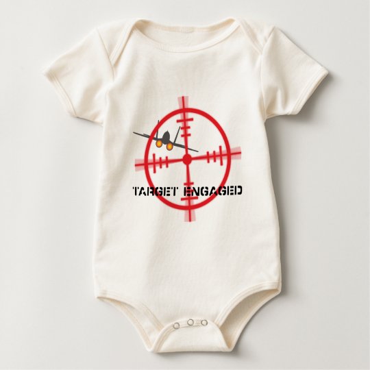 Target Engaged Flight Simulator Pilot Display Baby Bodysuit