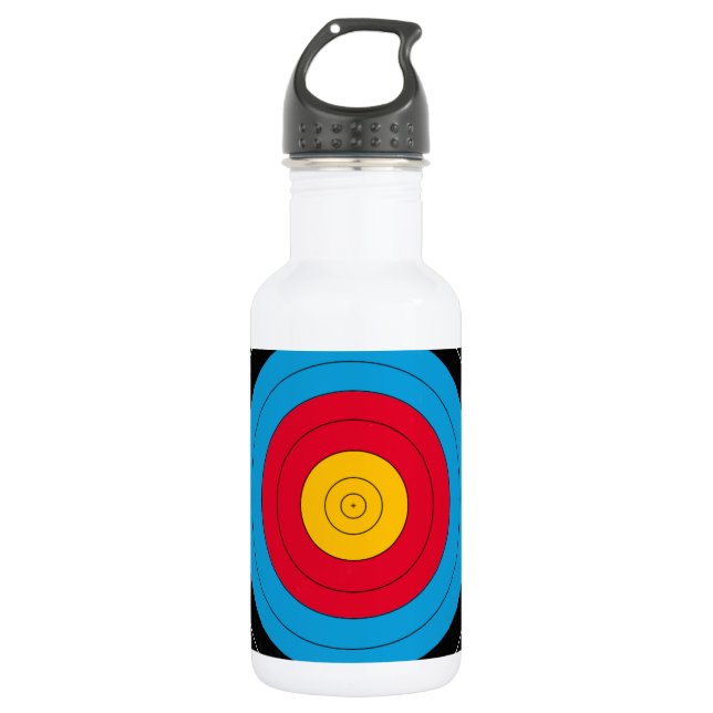 Target Face Stainless Steel Water Bottle (Front)