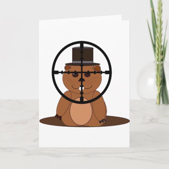 Target: groundhog holiday card