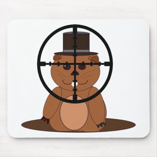 Target: groundhog mouse pad