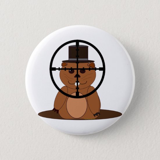 Target: groundhog pinback button