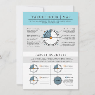 Target Hour Focus Set Note Card