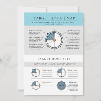 Target Hour Focus Set Note Card