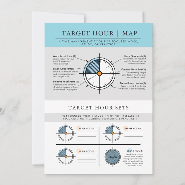 Target Hour Focus Set Note Card (Front)