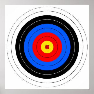 Archery Target Posters | Zazzle