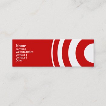 Target Mini Business Card by pixelholicBC at Zazzle