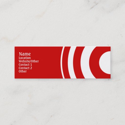 Customizable Target Business Card Template