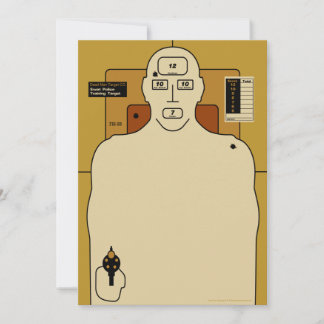 Target Paper, Gun Man Shooting Target