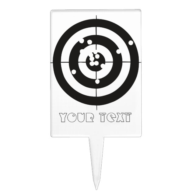 Target Practice Cake Topper (Front)