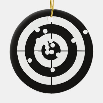 Target Practice Ceramic Ornament by StuffOrSomething at Zazzle