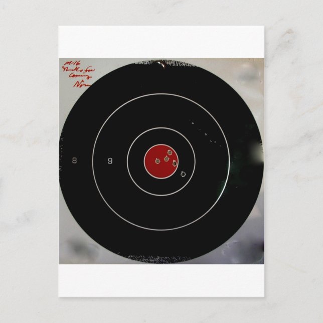 TARGET PRACTICE FUNNY PHRASES 1 POSTCARD (Front)