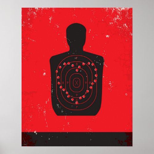 Target Practice Heart Poster