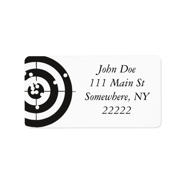 Target Practice Label (Front)