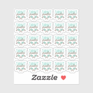 Target Practice Pistol Gun Shooting Range Planner Sticker