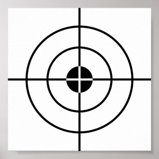 Target practice poster | Zazzle