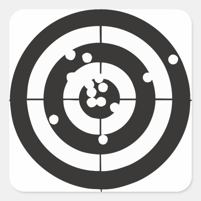 Target Practice Square Sticker (Front)