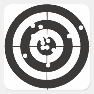 Target Practice Square Sticker