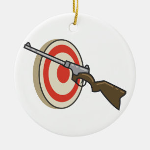 Target Shoot Ceramic Ornament