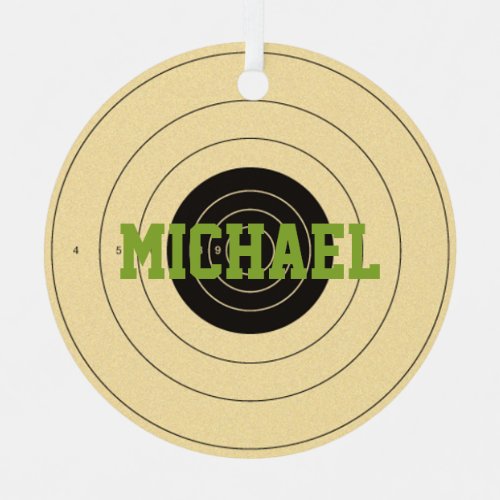 Target Shooting Personalized Ornament
