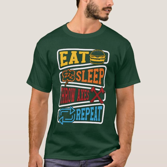 Target Sports Eat Sleephrow Aes Shooting Sports bo T-Shirt (Front)