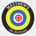 Target Stickers Personalized Laser Tag Birthday