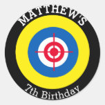 Target Stickers Personalized Laser Tag Birthday