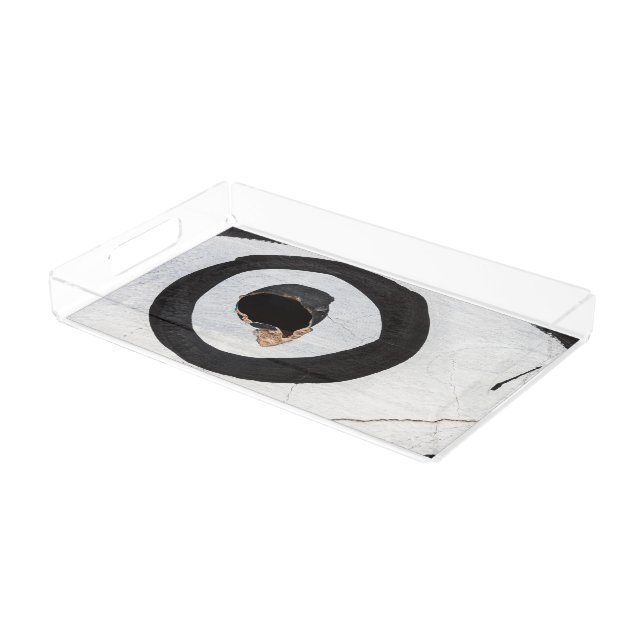 target tears up acrylic tray (Angled)