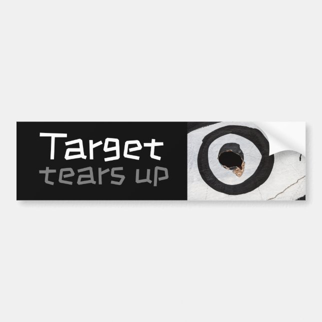 target tears up bumper sticker (Front)