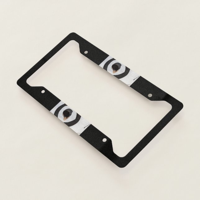target tears up license plate frame (3/4)