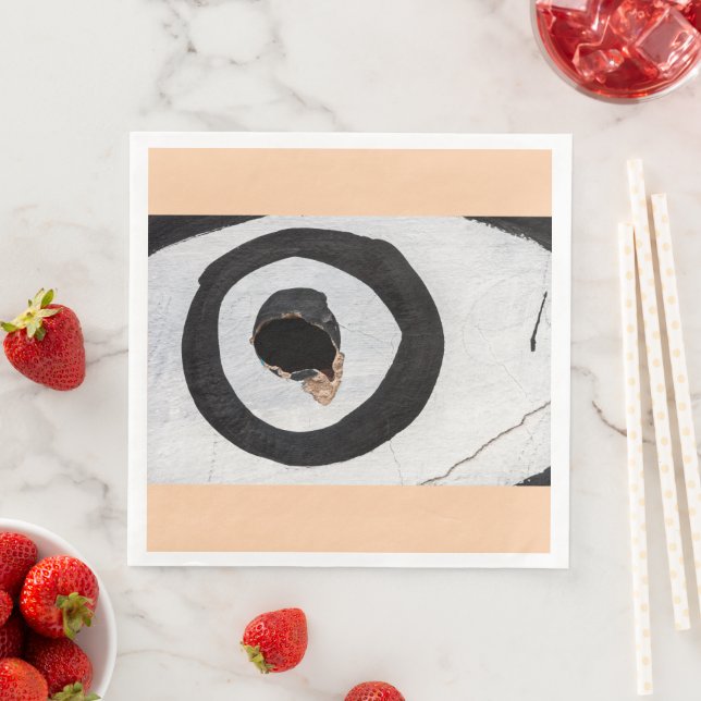 target tears up paper dinner napkins (Insitu)