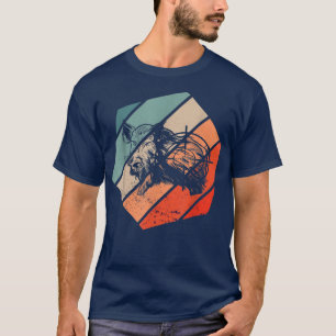 Target Wild Boar Retro Vintage Wild Boar Hunting W T-Shirt