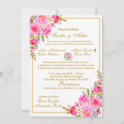 Targeta de boda  invitation