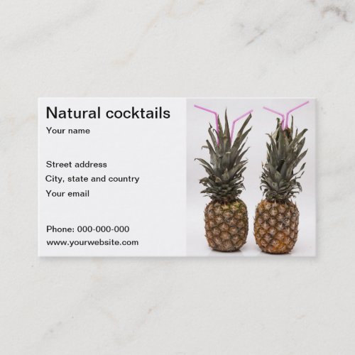 Targeta for cocteleria business card