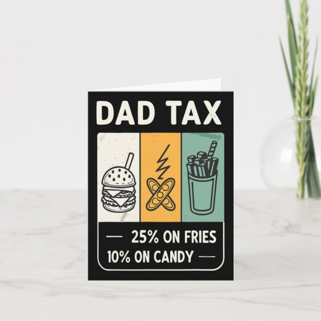 Tariffed Design Tariff Daddy Trump Funny Father's  Card (Front)