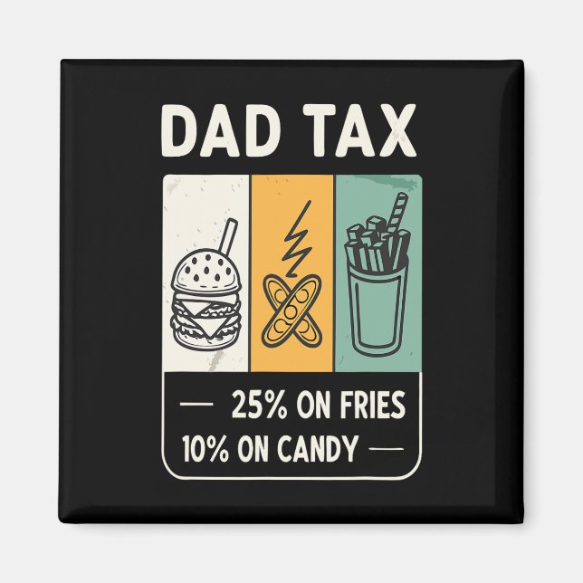 Tariffed Design Tariff Daddy Trump Funny Father's  Magnet (Front)