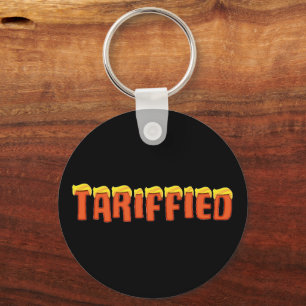 Tariffied - funny Donald Trump tariff Keychain