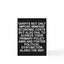 Tariffs Foster Political Dysfunction - Trump 2-sid Card