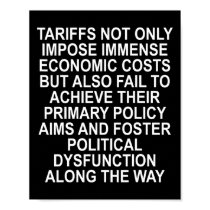 Tariffs Foster Political Dysfunction - Trump 2-sid Poster