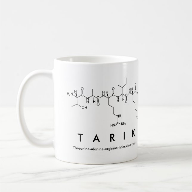 Tarik peptide name mug (Left)