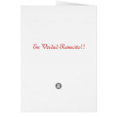 Tarjeta con Logo Emaus Hombres Cards (Back)